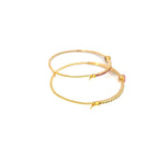 Pulsera aro corazón en zafiro