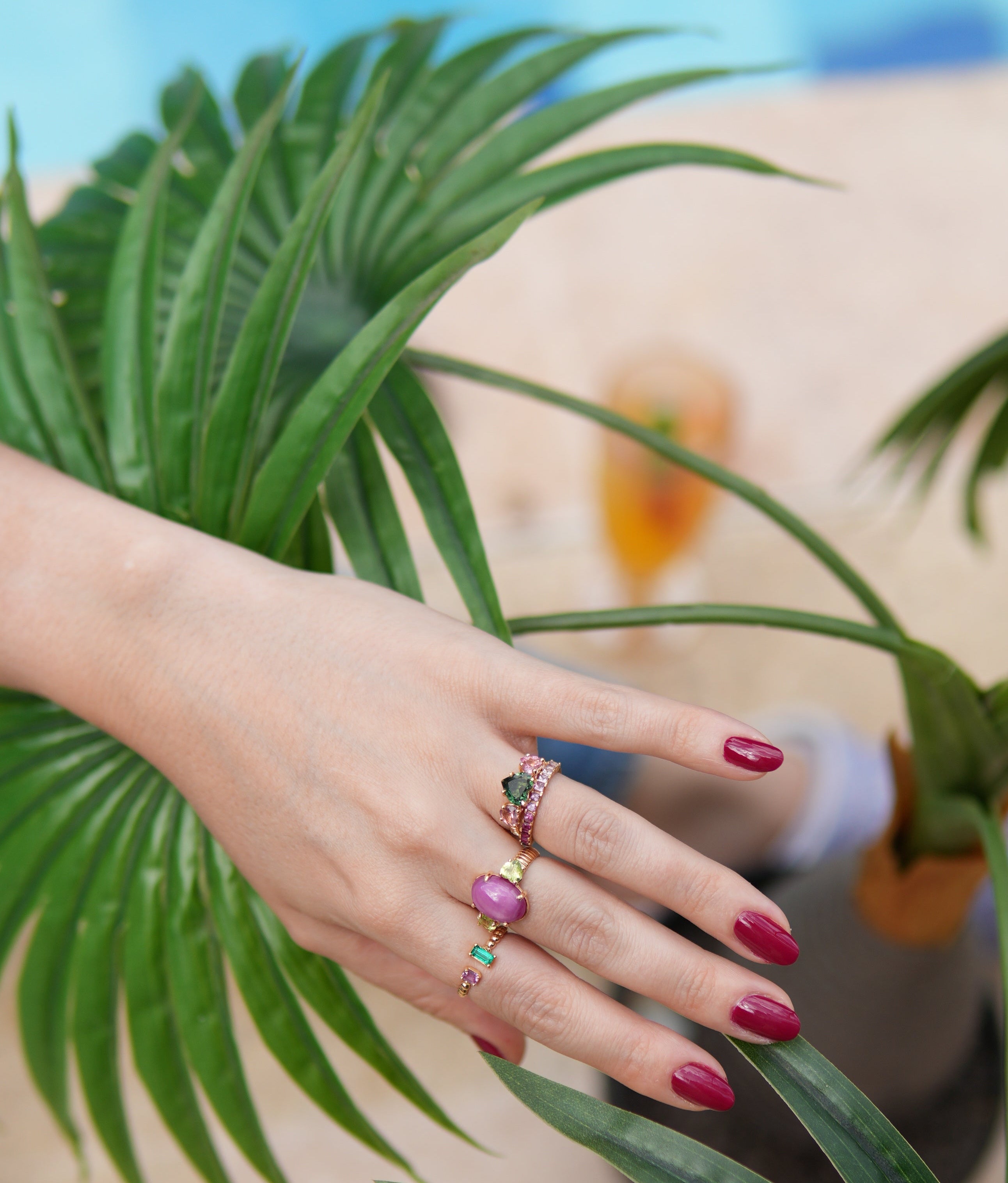 Anillo Galaxia Rubí