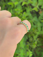Anillo churumbela oval Zafiros rosados - Oro Amarillo