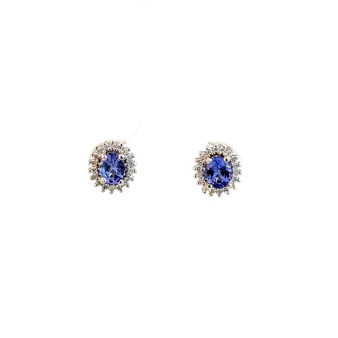 Aretes Antoniette tanzanita 0,82 cts