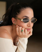 Topos corazón esmeralda.