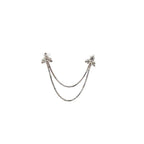 Cascada de diamantes en cadena - Oro blanco