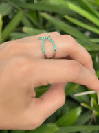 Anillo infinito esmeraldas