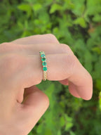 Anillo churumbela oval Zafiros rosados - Oro Amarillo