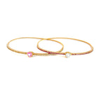 Pulsera aro corazón en zafiro
