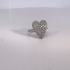 Anillo Vega corazón diamantes
