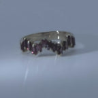 Anillo Crazy rubíes.