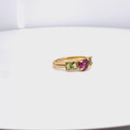 Anillo 5 gemas sandia